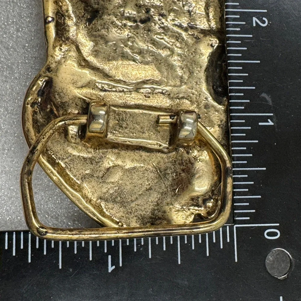 Gold Tone Eagle Trucker Truck Belt‎ Buckle Metal